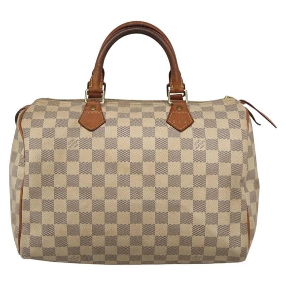 LOUIS VUITTON Damier Azur Speedy 30 Hand Bag N41533 LV Auth 135479 - Picture 2 of 16